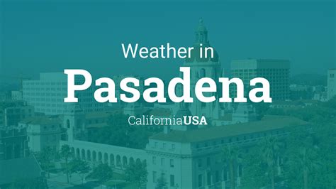 weather pasadena